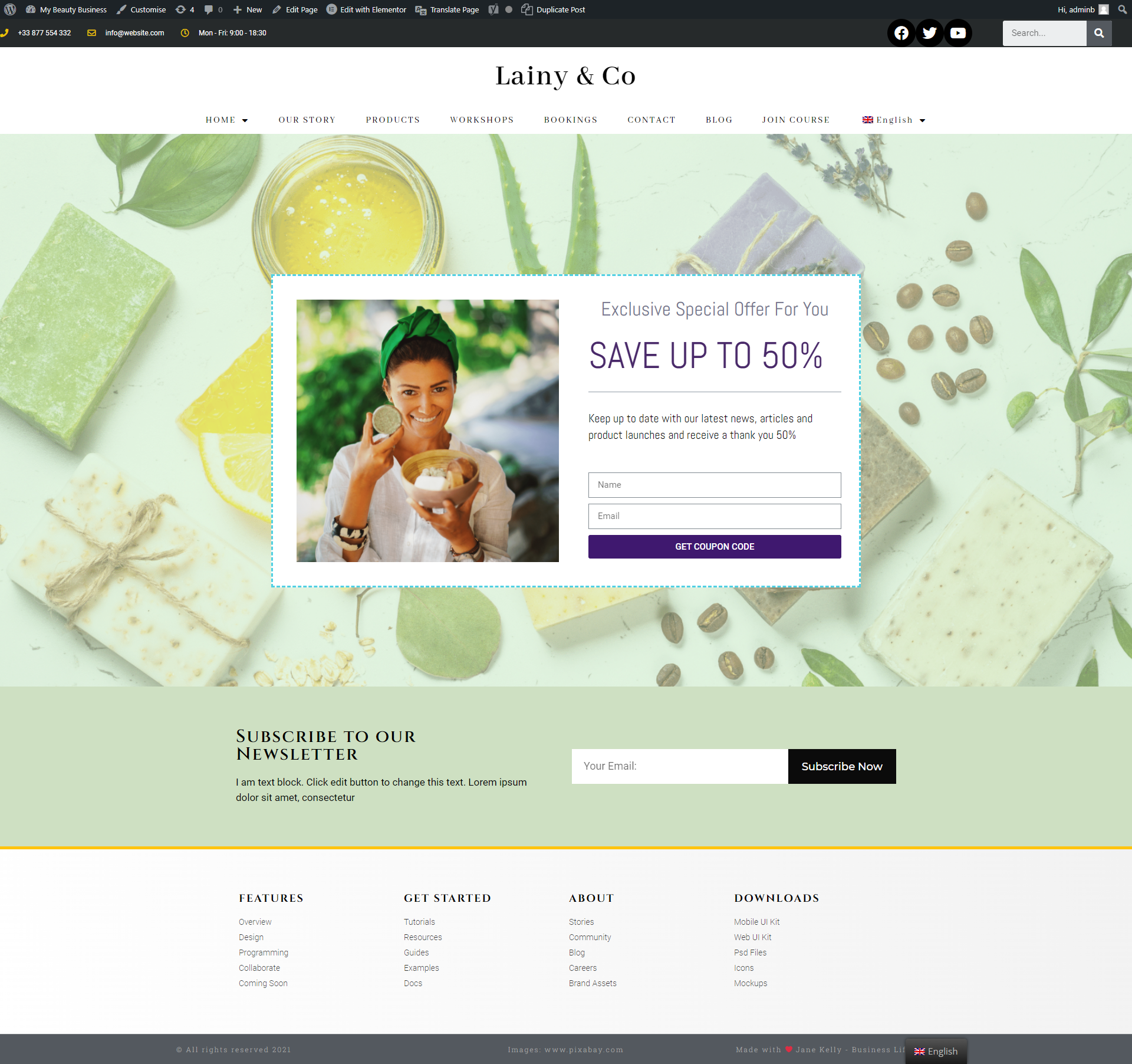 NATURAL SKIN CARE PRODUCTS lead magnet